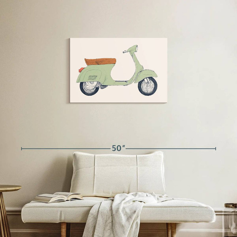 Mehar Vintage Vespa, 20" H x 30" W