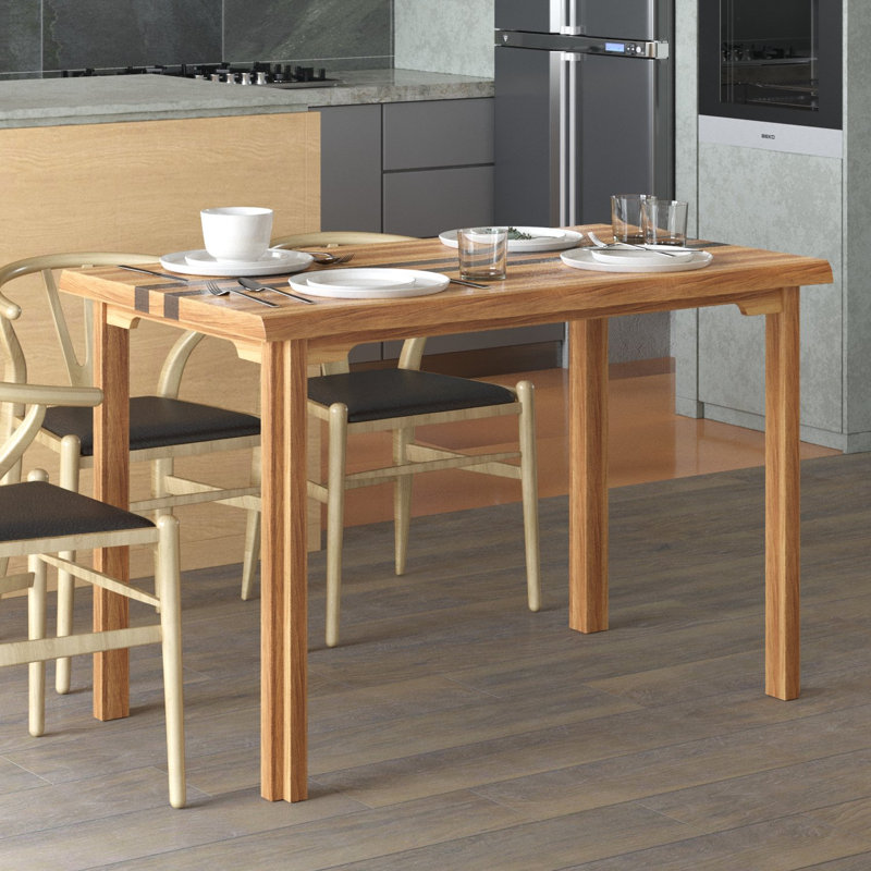 Hirschman Pine Solid Wood Dining Table, H75 x L160 x W70cm
