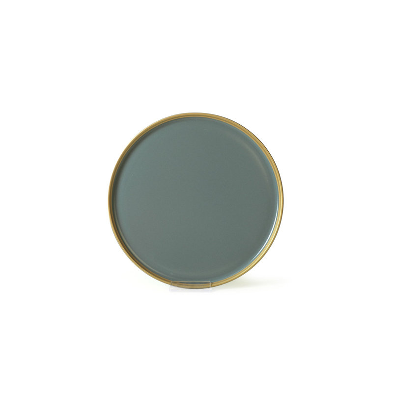 Ensemble d'assiettes de service écologiques en céramique (6 pièces), vert | 11,0 po x 11,0 po x 1,0 po | 100% antibactérien, résistant à l'eau, facile à nettoyer | Va au lave-vaisselle jusqu'à 122 ° F | Parfait pour recevoir et utiliser au quotidien