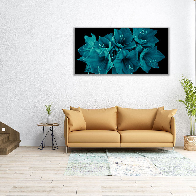Amaryllis Flower 3 - reproduction d'art sur toile, H 15 po x l 30 po