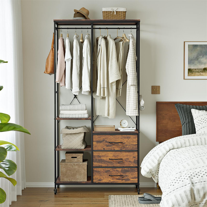 84cm Rolling Clothing Rack