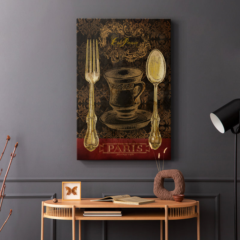 Café Parisien - Cavas enveloppés de galerie, H 36 po x l 24 po