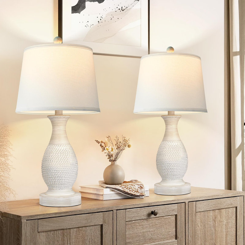 Lampe de table Margarita en résine USB