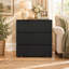 Commode 3 tiroirs, armoire de rangement compacte avec glissières en métal pour la chambre à coucher, le salon et les petits espaces-350994987