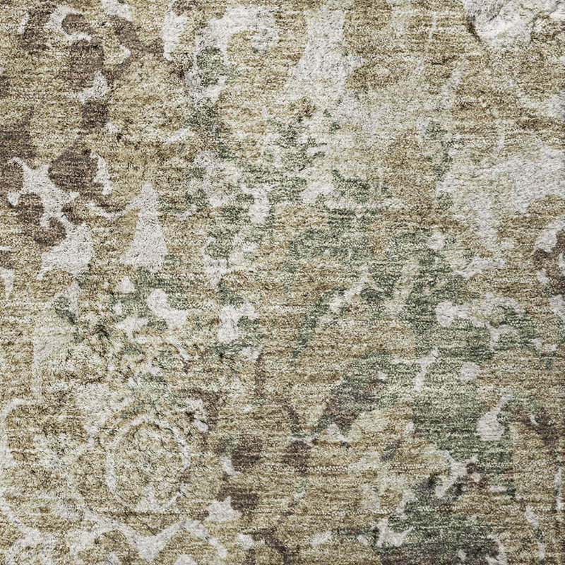 Tapis Dream Shag ADS755 de qualité supérieure, lavable à la machine et à motif floral, 10' x 14'