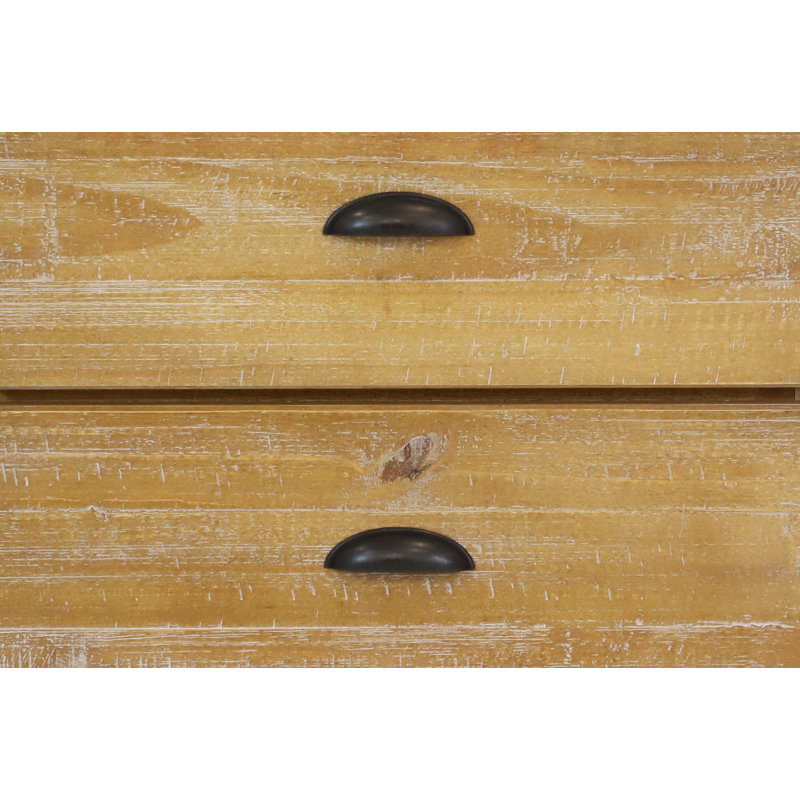 Commode double 6 tiroirs Montauk, Bois flottant