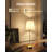 13" Cordless LED Table Lamp with 8000mAh Rechargeable Battery and Fabric Shade-1387815519