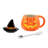 Lidded Jack-O-Lantern Mug with Spoon