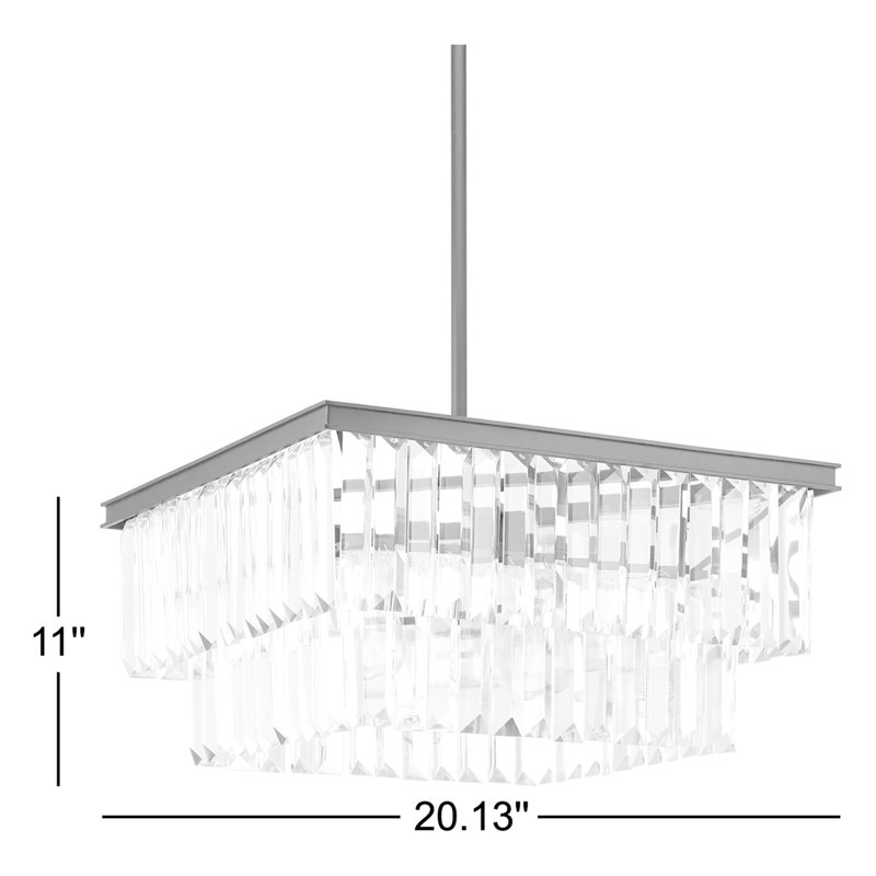 Luminaire suspendu pour îlot de cuisine 4 lumières Sathvik, Bronze antique