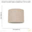 Ibiza Linen Drum Lamp Shade-604013883-604013873