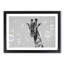 Giraffe Through the Bubbles - Picture Frame Graphic Art Print-55608449-55608448
