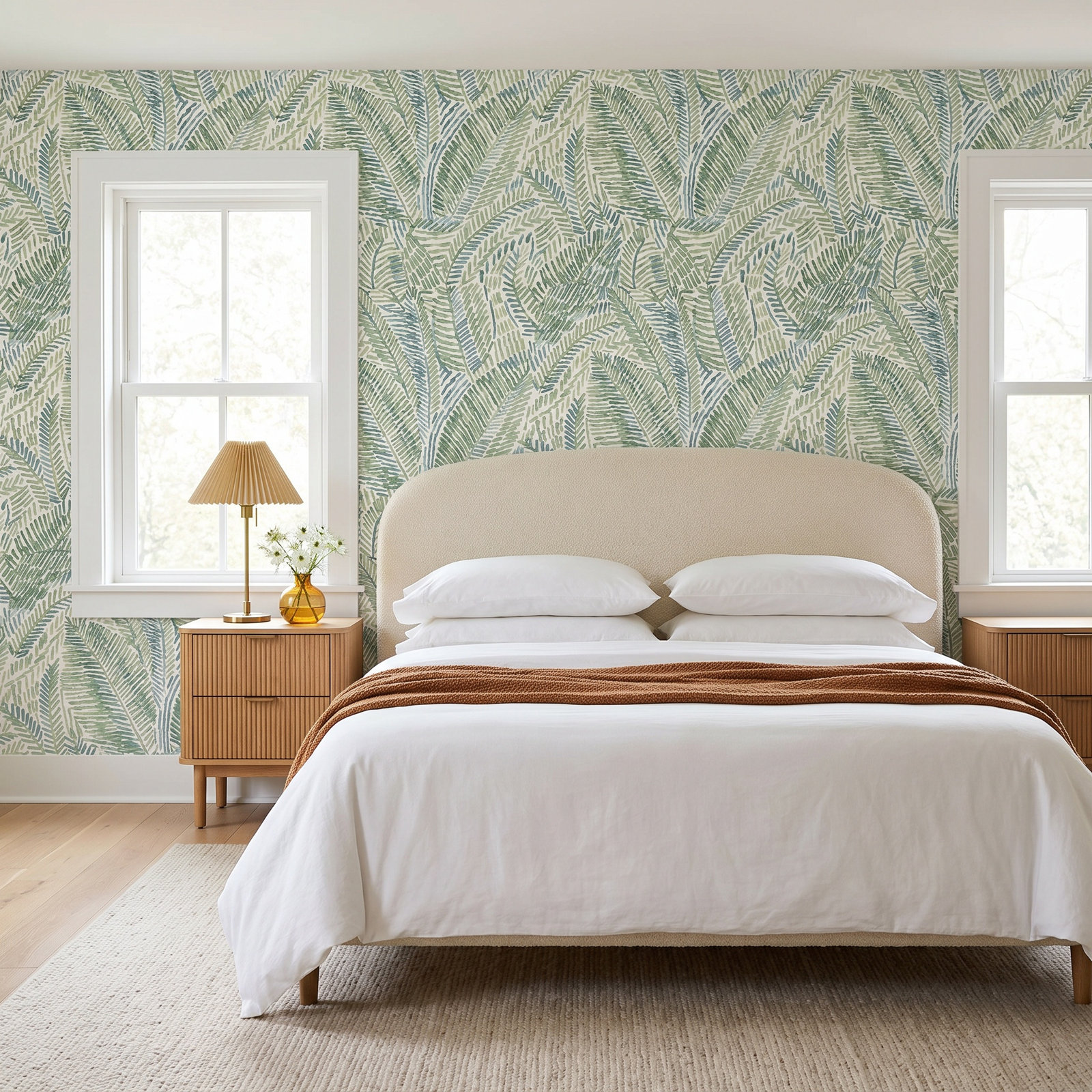 Eline Wallpaper Roll, Green