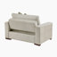 Fauteuil convertible demi-moderne et contemporain en microfibre 59,5 po avec lit escamotable, dossier à mouvement cliquable et accoudoirs sur rail-133246562