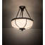 Plafonnier semi-encastré 3 lumières 18 po