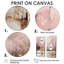 Minimalisme rose et forêt dorée I - art mural traditionnel beige 2 panneaux-869528438-869528437-869528447