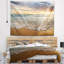 Tapisserie «Seashore Bright Cloudy Sunset in Calm Ocean»-28509466