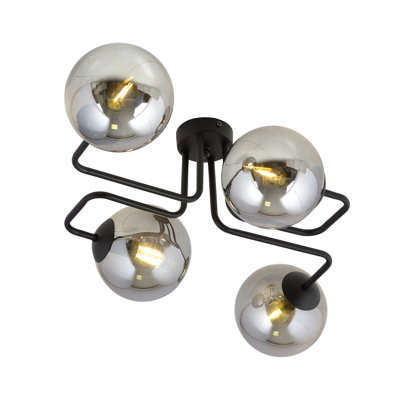 Cadesia Glass Semi Flush Mount