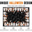 Nappe rectangulaire d'Halloween 60 x 84 pouces, en tissu lavable, motif toile d'araignée noire et fantôme, idéale pour la cuisine, les repas et les fêtes.