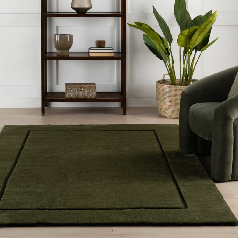  Auralyn Solid Washable Area Rug, Rectangle 6' x 9'