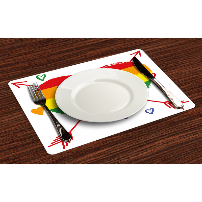 Polyester Abstract Rectangle Placemat