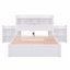 Full Size Storage Platform Bed With Pull Out Shelves, Twin Size Trundle And 2 Drawers-1600674634