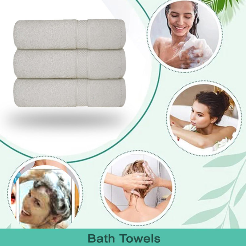 Nayelly Turkish Cotton Bath Towel, Ivory