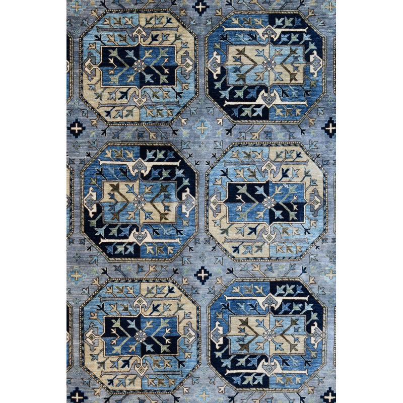 Tapis bleu nouvel âge New Turkmen