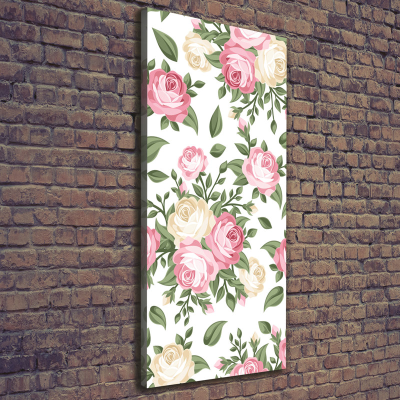 Roses 1 Piece Wrapped Canvas Wall Art