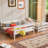 White Twin Xl Over Queen Bunk Bed With - Strong Solid Wood For Bedroom Over Bed, Without Need Of Box Spring-1746191818