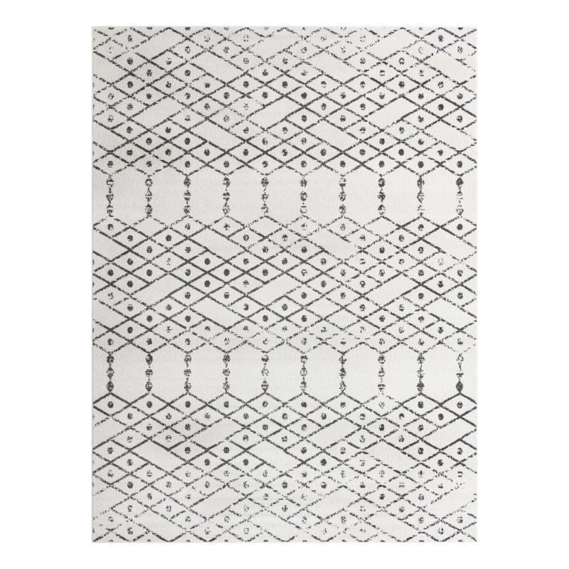 Isaiu Geometric Indoor Rug, Rectangle 9' x 12'