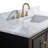 Ewen 48" Single Bathroom Vanity with Carrara Marble Top-25066083-25066081-25066082
