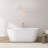 63 Inch Freestanding Solid Surface Soaking Bathtub For Bathroom