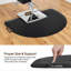 Tapis de chaise de coiffeur demi-cercle 3 pi x 4 pi