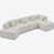 Polyester blanc est en rupture de stock