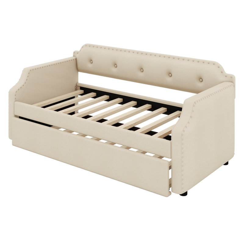 Cicel Upholstered Daybed, Beige