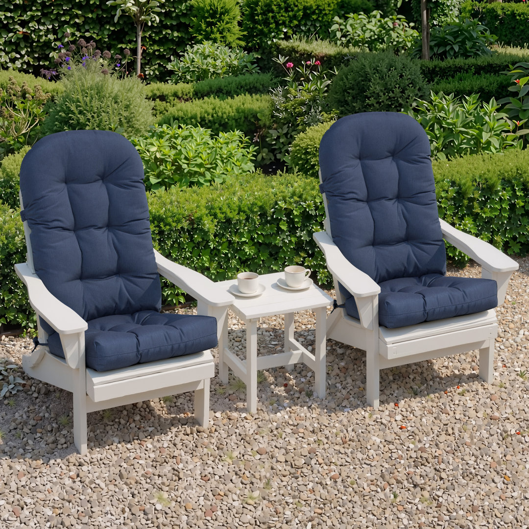 30‘’ H Indoor and Outdoor Seat/Back Cushion for Adirondack Chair Ebern Designs Set