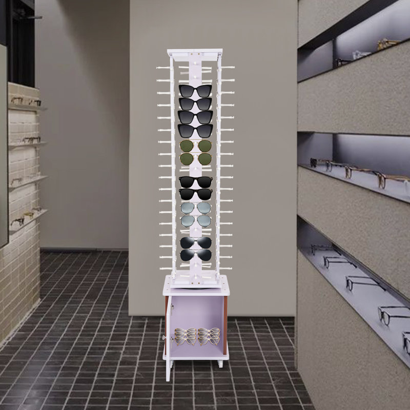 Rotating Glasses Storage Display Stand, Light Purple