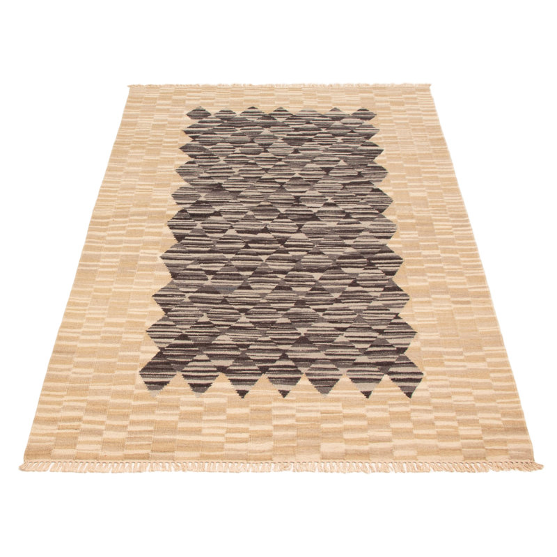 Ankim FW gris, kilim kaki 5 pi 2 po x 8 pi 1 po