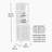 Storage Tower, White Finish