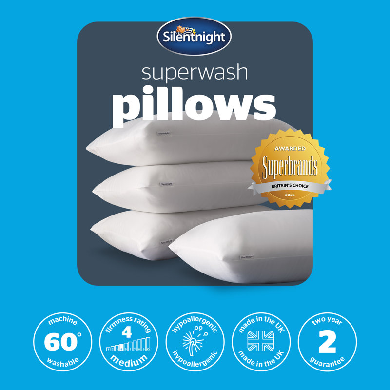 Silentnight Deluxe Superwash Hypoallergenic Medium Support Pillows