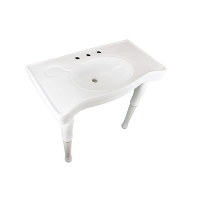 The Renovators Supply Inc. 20'' White Ceramic Oval Bathroom Sink with Overflow
