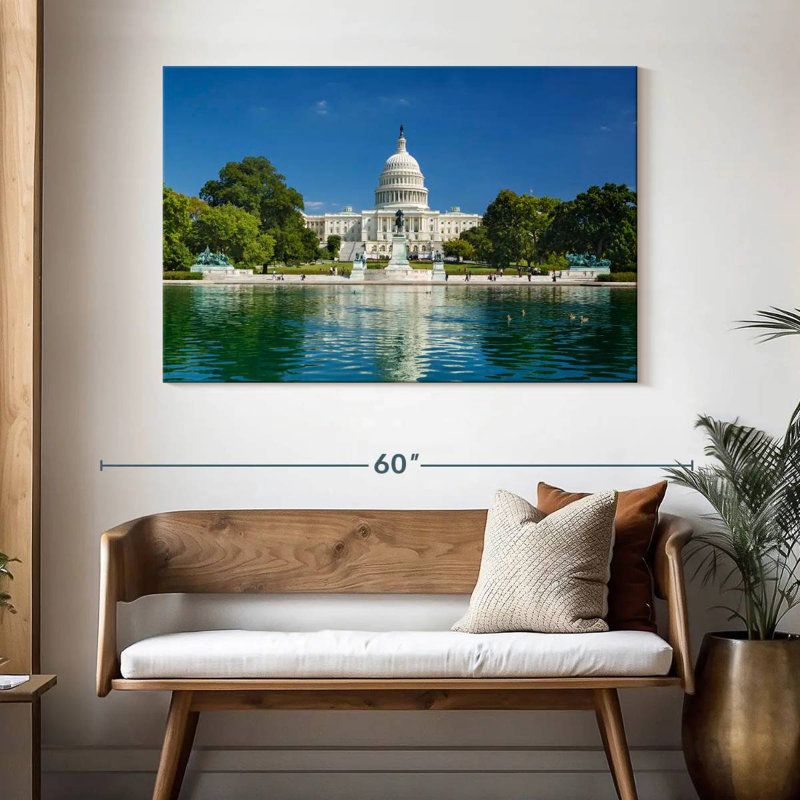 Lilie US Capitol Reflection, 32" H x 48" W