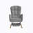 Grey Teddy Rocking Armchair