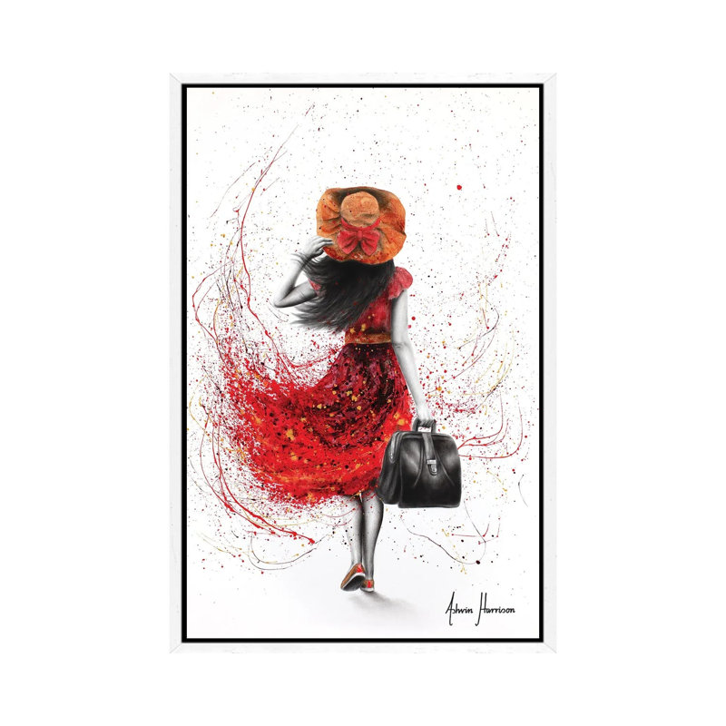 Roaming Ramona by Ashvin Harrison - Print on Canvas, White Framed, 101.6 cm H x 66.04 cm W