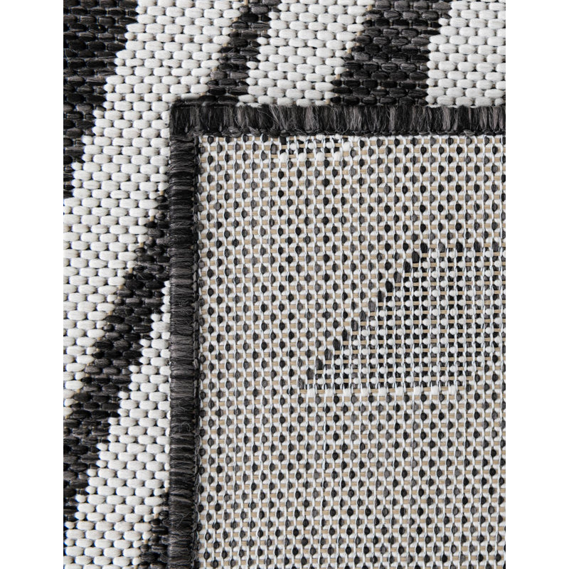 Tapis intérieur / extérieur d'extérieur moderne, Carré 13 pi 1 po