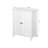 Bathroom Floor Storage Cabinet With Double Door Adjustable Shelf, White