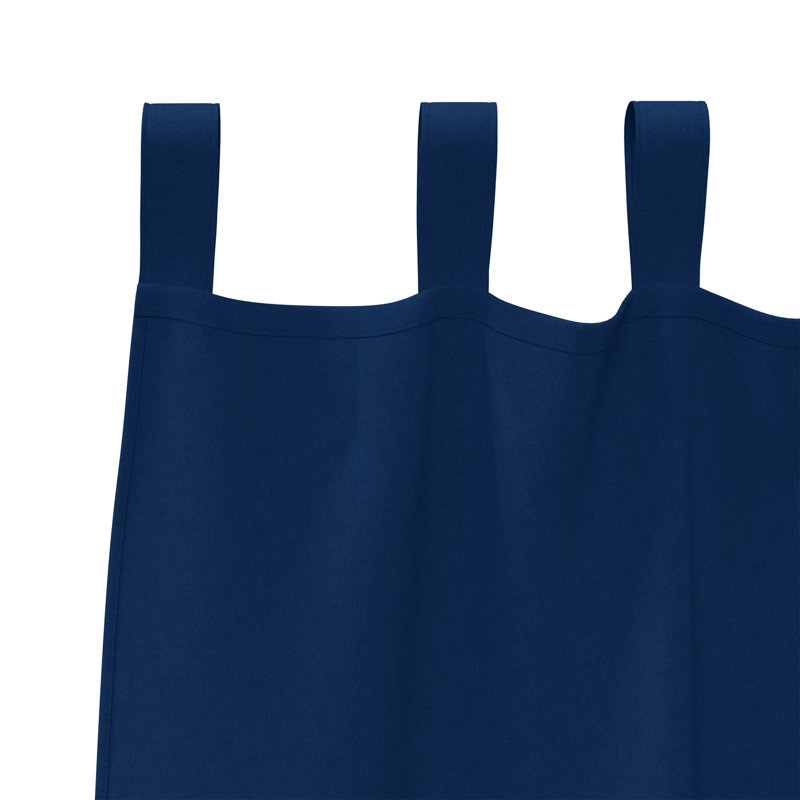 Curtains With Curtains 2 Pcs Polyester, 140cm Width x 260cm Drop, Dark Blue