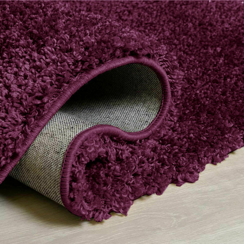 Folkeline Solid Colour Shag Area Rug, Rectangle 160 x 230cm