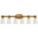 Thomas O'Brien Bryant Six-Light Linear Bath Sconce