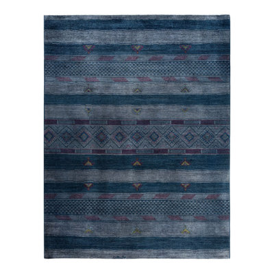 Davynn One-of-a-Kind 9' 1" X 11' 10" New Age Wool Area Rug Grey